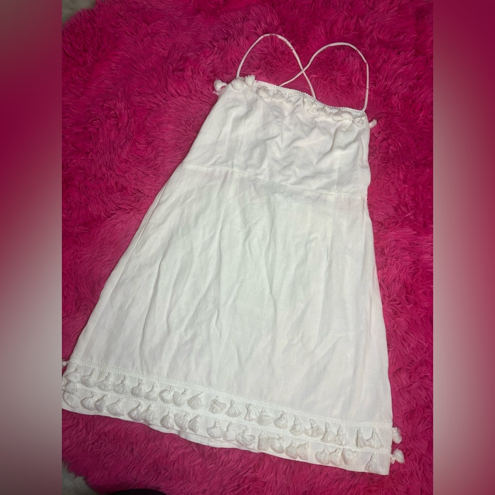 Princess Polly white  Dress with Tie Detail